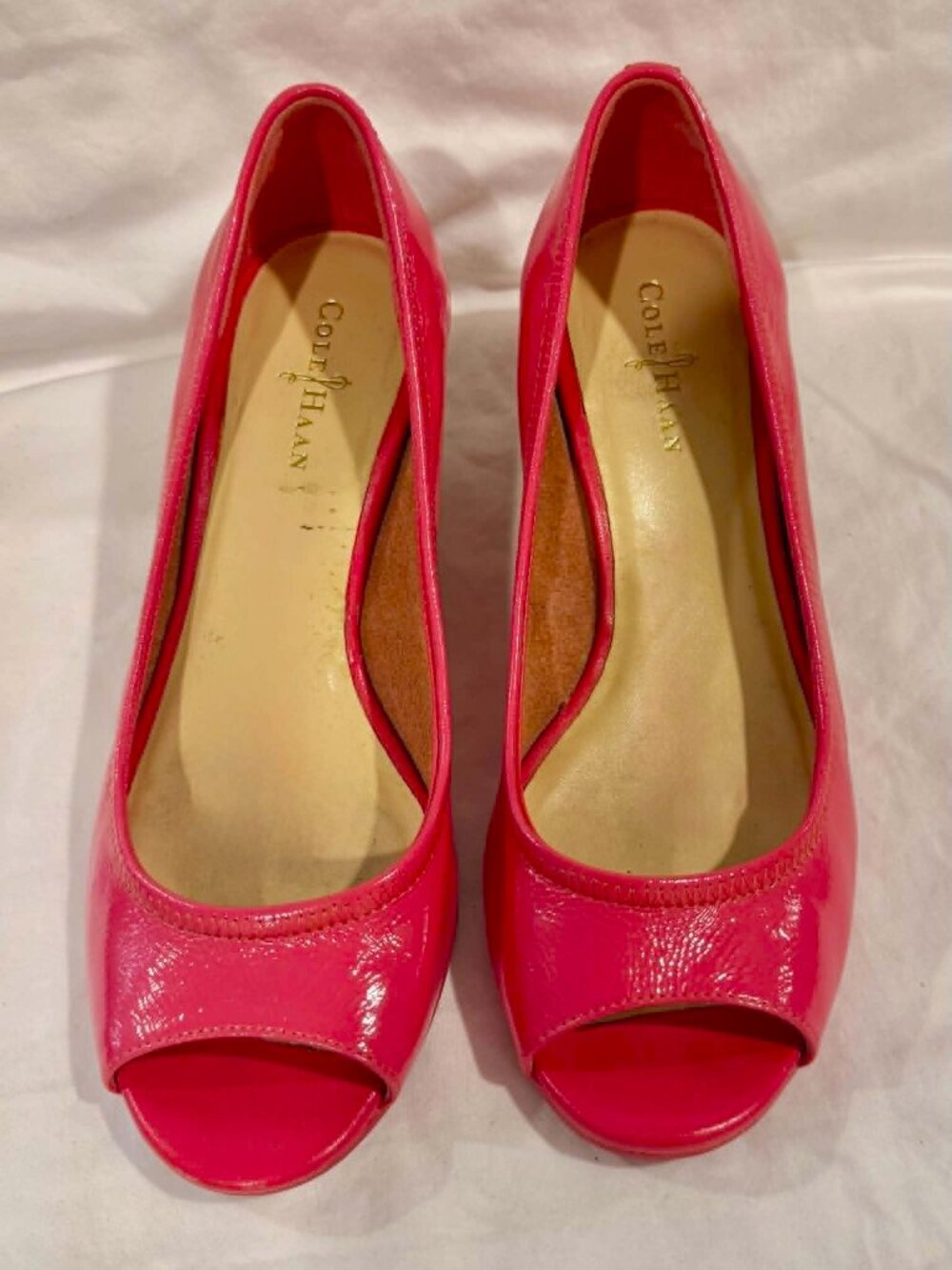 Cole Haan - Nike Air Peep-Toe Wedge Shoe Size 5M